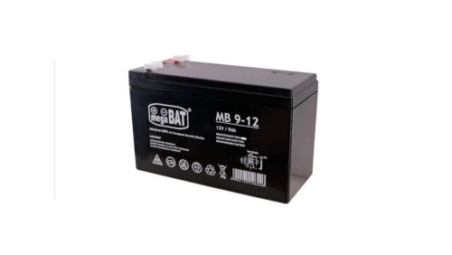 MB 9-12 Akumulator 9Ah 12V AGM do zabawek, do CCTV (151/65/94mm)