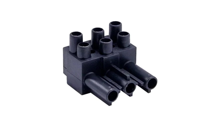 Złączka wtykowa elektryczna BCS-3/2M-N (męska podwójna 3-polowa czarna)