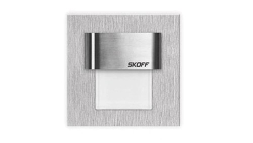 Oprawa LED 0.4W 10V IP20 TANGO MINI szlif biała 02-01-02-01-0120