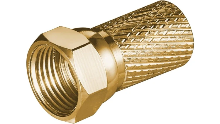 Wtyczka F wkręcana 7,0 mm - Połączenie, materiał obudowy miedź