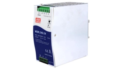WDR-240-24 Zasilacz impulsowy, na szynę DIN, 240W, 24VDC, 10A, 180÷550VAC