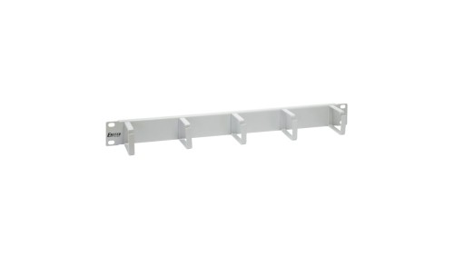 Uchwyt kablowy zewnętrzny szary, metalowe uszy, 1U FU/P-016F5