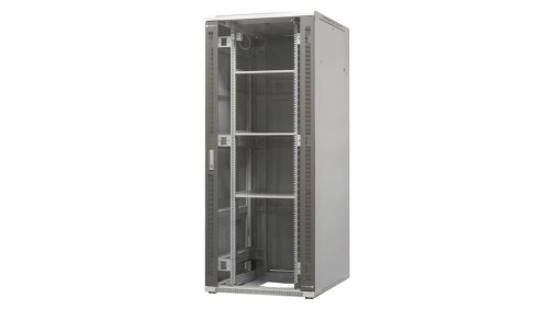 szafa ramowa stojąca EmiterNet Top, 42U, wym. 800X1000x1980 (szer. x gł. x wys. mm), drzwi blacha/szkło EM/SH05D-8042