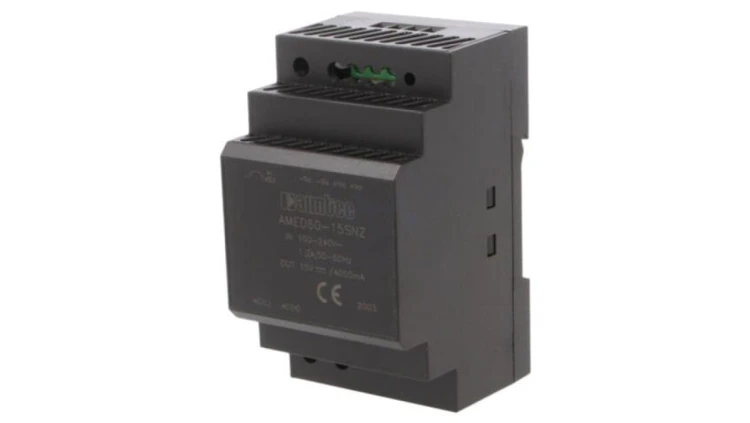 AMED60-15SNZ Zasilacz impulsowy, na szynę DIN, 60W, 15VDC, 4A, 85÷264VAC, 89