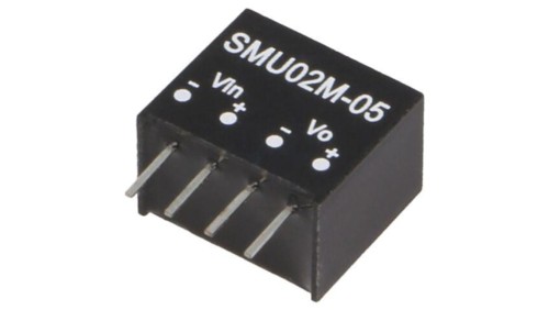 SMU02M-05 Przetwornica DC/DC, 2W, Napięcie wejściowe: 10,8÷13,2VDC, Napięcie wyjściowe: 5VDC, SIP4, SMU02