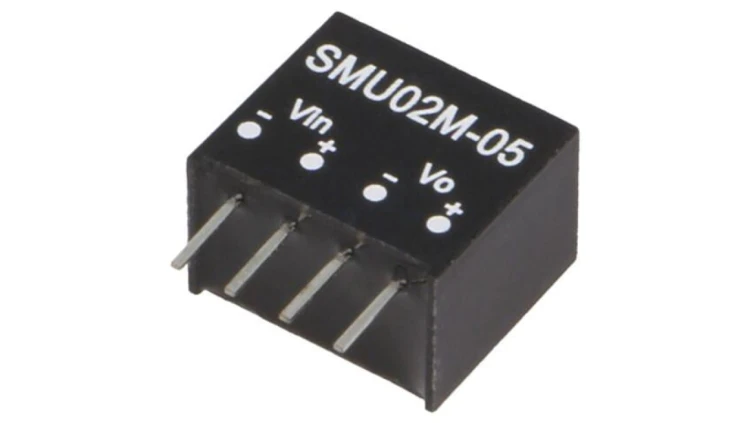 SMU02M-05 Przetwornica DC/DC, 2W, Napięcie wejściowe: 10,8÷13,2VDC, Napięcie wyjściowe: 5VDC, SIP4, SMU02