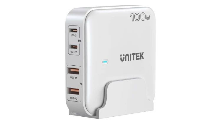 Unitek Ładowarka biurkowa GaN 100W 2xUSB-A 2xUSB-C