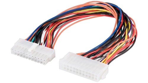 Przedłużacz kabla zasilającego 24-pinowy do płyt głównych komputerów ATX/EATX - Długość kabla 0.3 m