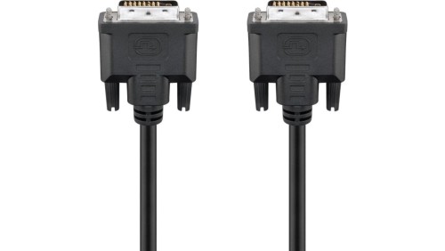 Kabel DVI-D Full HD Dual Link, nikiel - Długość kabla 0.5 m