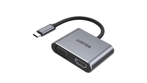 Unitek Hub USB-C HDMI VGA USB-A i PD 100W D1049A