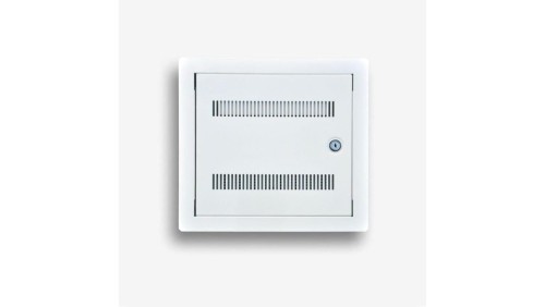 Telekomunikacyjna skrzynka mieszkaniowa p/t EmiterNet typ PW1Z (z zamkiem) wym.: 355 x 330 mm (szer. x wys.) EM/TSM-PW1Z
