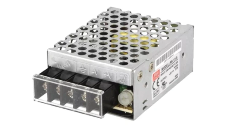 RS-15-5 Zasilacz impulsowy, do wbudowania,modułowy, 15W, 5VDC, 3A, OUT: 1