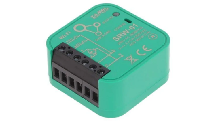 SRW-01 Sterownik rolet, dopuszkowy, 230VAC, IP20, -10÷55C, Output: 2