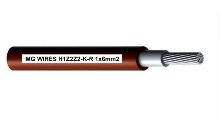Przewód fotowoltaiczny 6mm2, 0,6/1kV czerwony H1Z2Z2-K-R-6mm2 RD, H1Z2Z2-K-R-6MM2/100M/