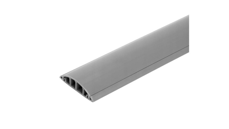 Listwa maskująca przewody TV maskownica uniwersalna napodłogowa naścienna 90x20mm szara 2m 4/EB/KP 90x20