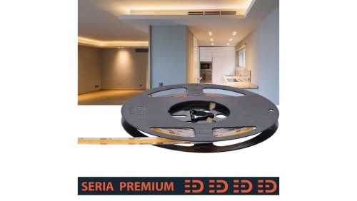 Taśma Premium 12V COB 320led 3000K 700lm Ra90 IP67 Nano (5)