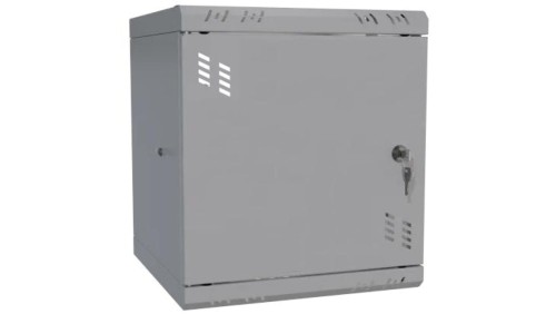 Szafa wisząca RACK 10 6U 300mm drzwi metalowe szara