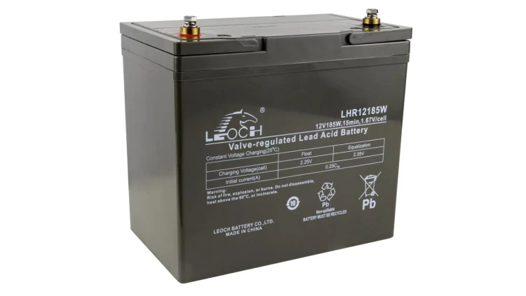 Akumulator bezobsługowy AGM 55Ah 12V Leoch LHR 12185W
