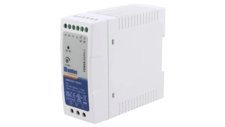AMED40-12SGY Zasilacz impulsowy, na szynę DIN, 40W, 12VDC, 3,33A, 90÷264VAC