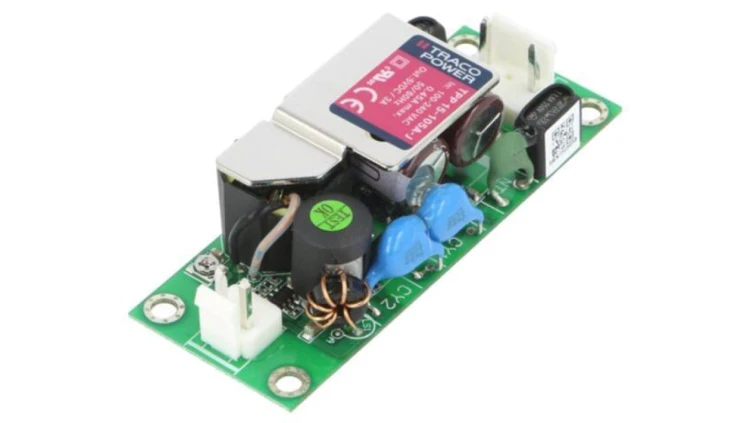 TPP15-105A-J Zasilacz impulsowy, otwarty, 15W, 120÷370VDC, 85÷264VAC, Output: 1