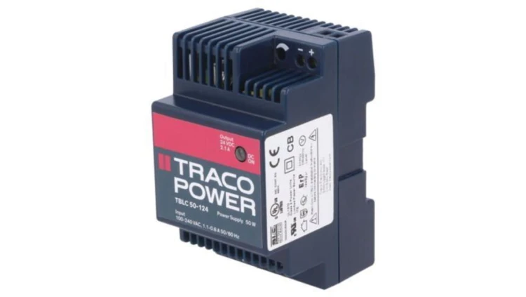 TBLC50-124 Zasilacz impulsowy, na szynę DIN, 50W, 24VDC, 2,1A, 85÷264VAC