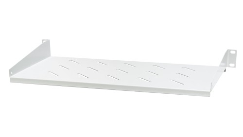 półka stała 19, 1U, o gł. 250 mm., mocowana z przodu RAL 7044 szary, EM/JE06-250