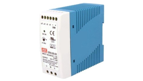 DRA-60-24 Zasilacz impulsowy, na szynę DIN, 60W, 24VDC, 2,5A, 90÷264VAC