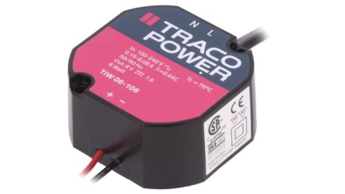 TIW06-106 Zasilacz impulsowy, do wbudowania, stałonapięciowy, 6W, 6VDC, 1A