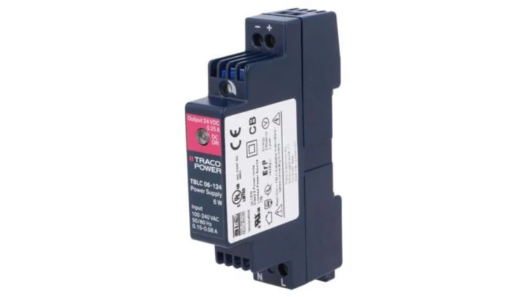TBLC06-124 Zasilacz impulsowy, na szynę DIN, 6W, 24VDC, 0,25A, 85÷264VAC