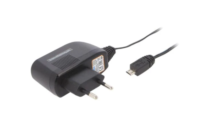 AMA5EU1-050100Y Zasilacz impulsowy, sieciowy,wtykowy, 5VDC, 1A, 5W, Wyj: USB micro