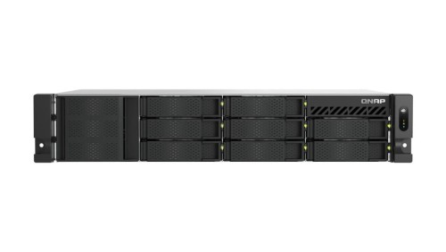 QNAP TS-855eU-8G 8-zatokowy płytki serwer NAS, Intel Atom, 8GB RAM, 2x 2,5GbE RJ-45, RACK