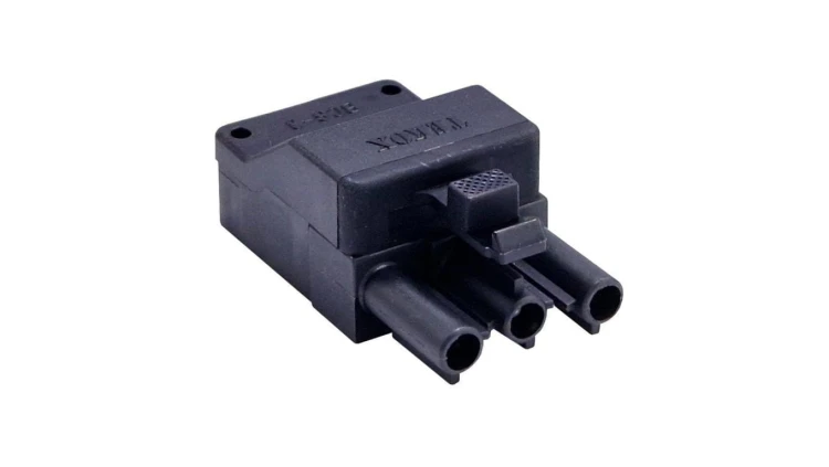 Złączka wtykowa elektryczna z blokadą BCS-3/M2-N (męska 3-polowa czarna)