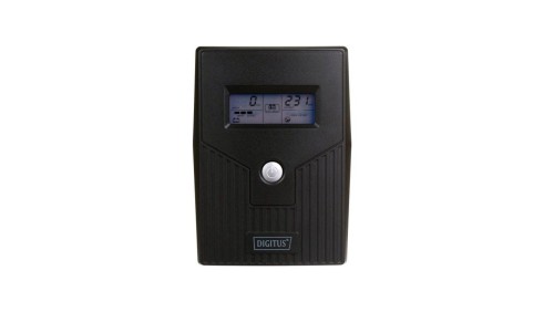UPS Line-Ineractive LCD BASIC, 600VA/360W, 1x12V/7Ah, AVR, 2x Schuko CEE 7/3 DN-170063-LCD-B