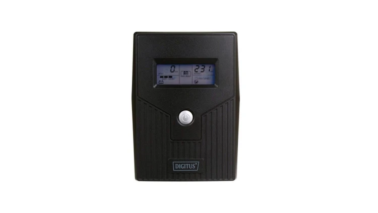 UPS Line-Ineractive LCD BASIC, 600VA/360W, 1x12V/7Ah, AVR, 2x Schuko CEE 7/3 DN-170063-LCD-B