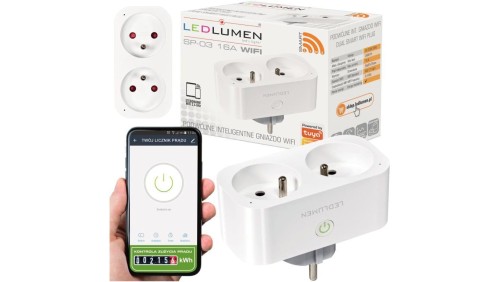 SP-03 16A podwójne gniazdo WiFi TUYA