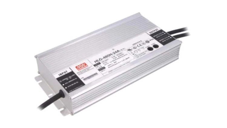 HLG-480H-24A Zasilacz impulsowy, LED, 480W, 24VDC, 10÷20A, 90÷305VAC, IP65, 94