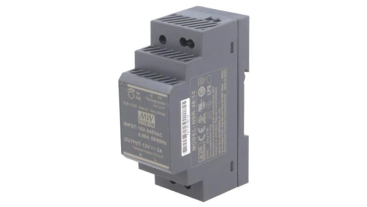 HDR-30-12 Zasilacz impulsowy, na szynę DIN, 24W, 12VDC, 2A, 85÷264VAC, OUT: 1