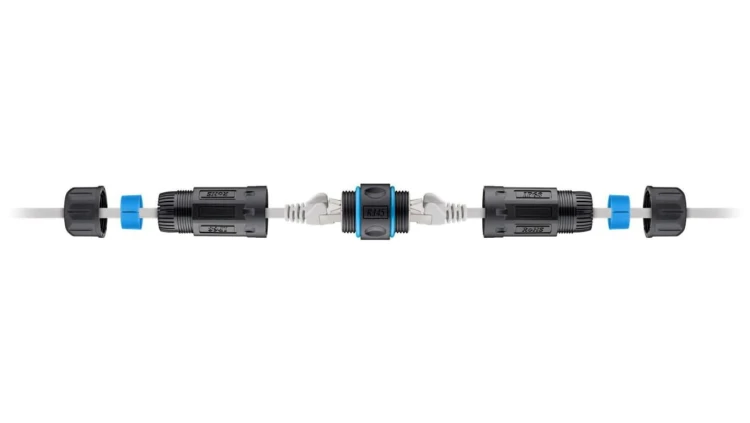Outdoor (IP 68) RJ45 złącze modularne/złącze, CAT 6A