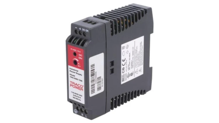 TPC030-105 Zasilacz impulsowy, na szynę DIN, 20W, 5VDC, 4A, 85÷264VAC, Output: 1