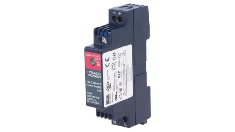TBLC06-112 Zasilacz impulsowy, na szynę DIN, 6W, 12VDC, 0,5A, 85÷264VAC, 81