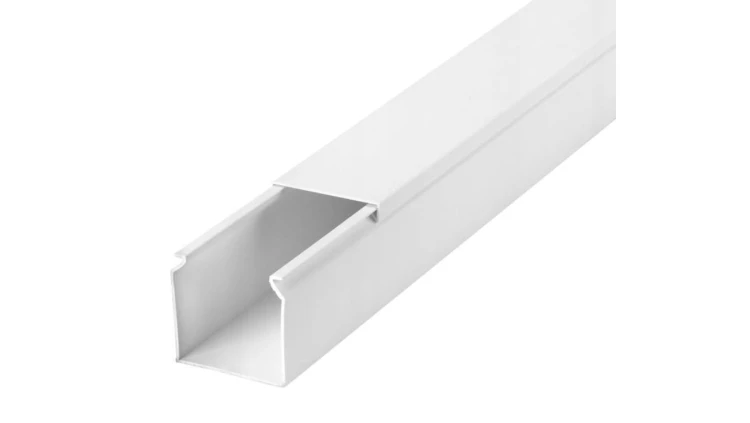 KORYTO KABLOWE LISTWA KANAŁ ELEKTROINSTALACYJNY KORYTKO Z POKRYWĄ 40x40 1M 4/EB/KK 40x40/1M