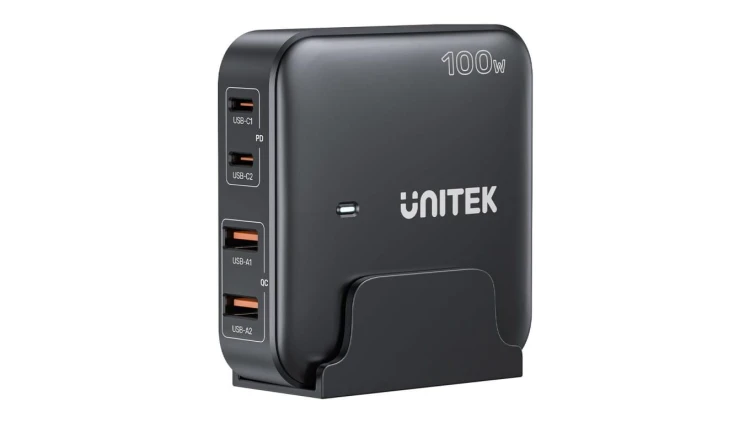 Unitek Ładowarka biurkowa GaN 100W 2xUSB-A 2xUSB-C