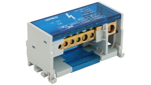 Blok rozdzielczy, mostek łączeniowy 100 A 2x6mm UK207