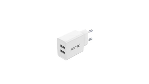 Unitek Ładowarka 2*USB-A 12 W biała