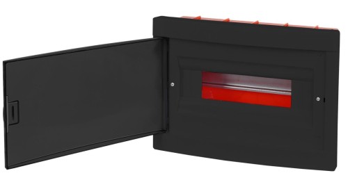 ROZDZIELNIA OBUDOWA ELEKTRYCZNA PODTYNKOWA 1x12 12 CZARNA CZRM-PT-12M