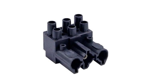 Złączka wtykowa elektryczna BCS-3/2H-N (żeńska podwójna 3-polowa czarna)