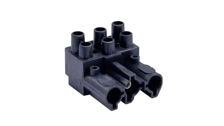 Złączka wtykowa elektryczna BCS-3/2H-N (żeńska podwójna 3-polowa czarna)