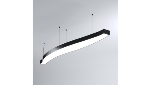 Oprawa MI-WAVE-02, zwieszana, bez LED i zasilacza, IP20, czarny anodowany KLUŚ