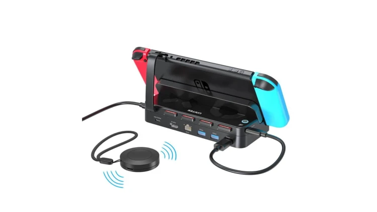 Unitek Stacja dokująca do Nintendo Switch, PD 100W, HDMI 4K, RJ-45, czytnik kart