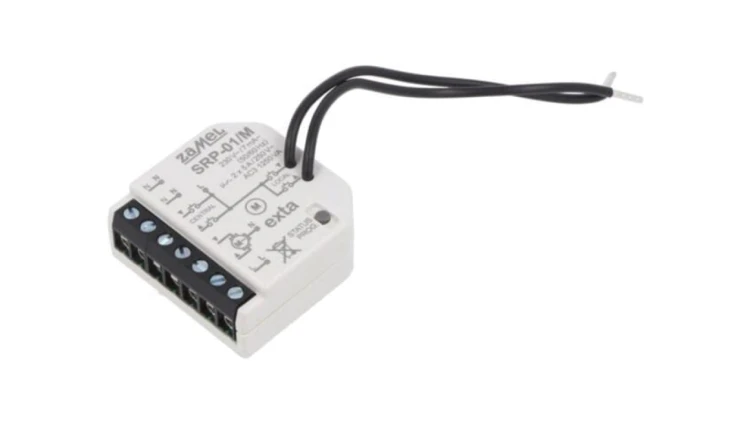 SRP-01/M Sterownik rolet, dopuszkowy, 230VAC, NO x2, IP20, Ipracy max: 5A
